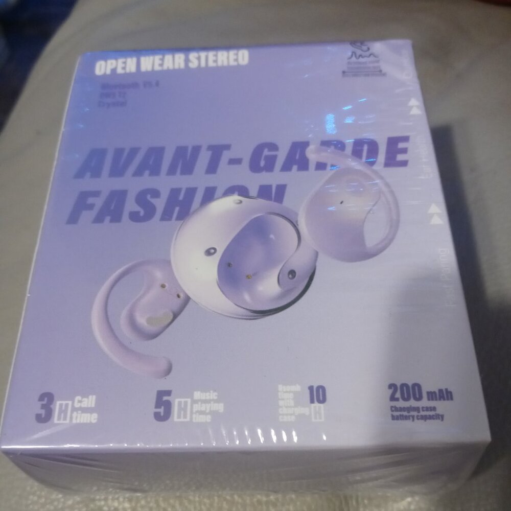 Open wear stereo headphones